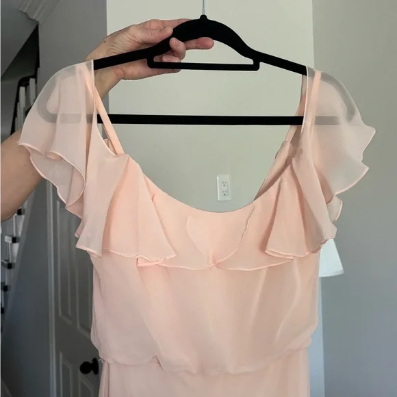Nouvelle Amsale | Blush Pink Off-the-Shoulder Dress - Picture 2 of 7